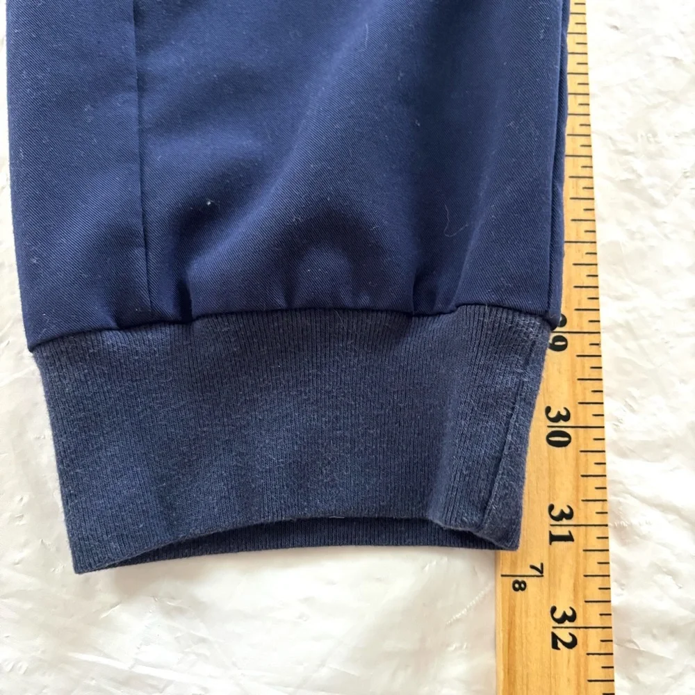 Figs Navy Zamora Joggers Scrub Pants Elastic Waist Zip Pocket SZ L T Worn 1X